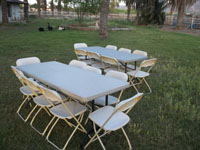 Tables and Chairs for rent